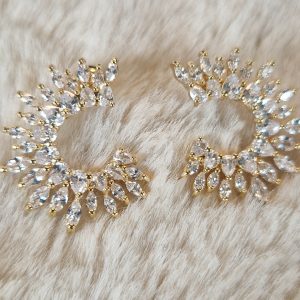 Boucles d'oreilles en forme de demi cercle