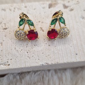 Boucles d'oreilles cerises